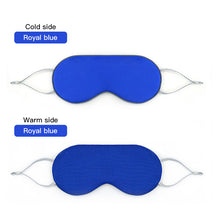 Load image into Gallery viewer, Summer Sleep Mask Ice Silk Eye Patches Double Sided Cold Warm Soft Eyeshade Solid Color Refreshing Sleeping Face Masks Comfort
