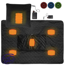 Load image into Gallery viewer, Winter Electric Blanket Thicker Body Warmer 150x105cm USB Electric Heating Shawl Washable Thermostat Electric Heating Blanket