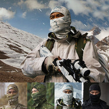 Load image into Gallery viewer, Winter Military Balaclava Outdoor Warm Fleece Cycling Snowboard Hood Protection Army Tactical Hat Face Cover Multicam Bandana