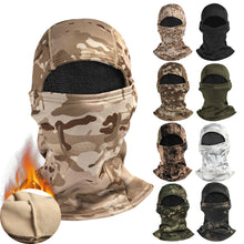 Load image into Gallery viewer, Winter Military Tactical Balaclava Warm Fleece Thermal Ski Snowboard Face Mask Cycling Hunting Airsoft Camo Hats Scarf
