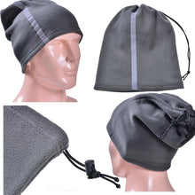 Load image into Gallery viewer, Neck Gaiters Winter Thermal Warm Scarf Reflective Strip Half Face Mask For Night Cycling Running Polar Fleece Bandana Neck Ear Warmer Gaiter
