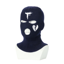 Load image into Gallery viewer, Winter Women Knitted Hat Full Face Cover Ski Mask Hat 3 Holes Balaclava Hood Motorcycle Army Tactical Caps Men Beanies Bonnet
