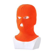 Load image into Gallery viewer, Winter Women Knitted Hat Full Face Cover Ski Mask Hat 3 Holes Balaclava Hood Motorcycle Army Tactical Caps Men Beanies Bonnet