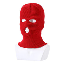 Load image into Gallery viewer, Winter Women Knitted Hat Full Face Cover Ski Mask Hat 3 Holes Balaclava Hood Motorcycle Army Tactical Caps Men Beanies Bonnet