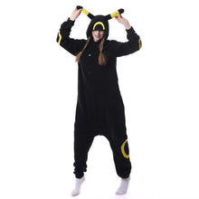 Load image into Gallery viewer, Winter Women Pajamas Kigurumi Unicorn Black Cat Animal Star Onesies Adult Couple Costume Cosplay Flannel Plus Size Sleepwear