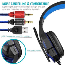 Load image into Gallery viewer, 3.5mm Wired Gaming Headset Stereo Gamer Headphone For PS4 Xbox One Nintend Switch PC Phone With Mic Volume Control Game Earphone
