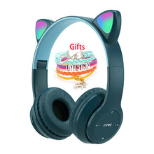 Load image into Gallery viewer, Wireless Headphones Cat Ear with Mic Blue-tooth Glow Light Stereo Bass Helmets Children Gamer Girl Gifts PC Phone Gaming Headset