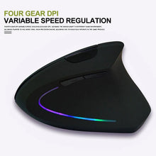 Load image into Gallery viewer, Wireless Mouse Vertical Gaming Mouse USB Computer Mice Ergonomic Desktop Upright Game Mouse 1600DPI For PC Laptop