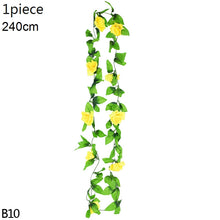 Load image into Gallery viewer, Wisteria Artificial Flower Vine Ivy Leaf Garland Silk Rose Flowers Rattan String Vine Wedding Arch Flower Home Garden Decoration