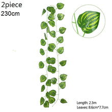 Load image into Gallery viewer, Wisteria Artificial Flower Vine Ivy Leaf Garland Silk Rose Flowers Rattan String Vine Wedding Arch Flower Home Garden Decoration