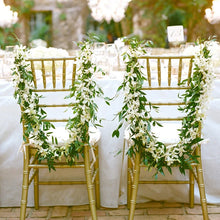 Load image into Gallery viewer, Wisteria Artificial Flower Vine Ivy Leaf Garland Silk Rose Flowers Rattan String Vine Wedding Arch Flower Home Garden Decoration