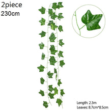 Load image into Gallery viewer, Wisteria Artificial Flower Vine Ivy Leaf Garland Silk Rose Flowers Rattan String Vine Wedding Arch Flower Home Garden Decoration