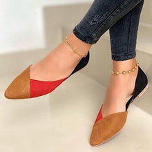 Load image into Gallery viewer, Women's Casual Shoes Fashion Flat Sandals Mixed Colors Ladies Loafers Pointed Toe Slip Female Office Shoes Casual Sandals