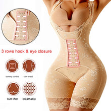 Load image into Gallery viewer, Women Dress Full Body Shaper Slim Tummy Trimmer Seamless Shapewear Thigh Slimmer Bodysuit Waist Trainer Girdle Bodysuits Shapers