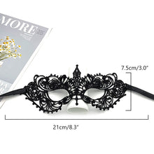 Load image into Gallery viewer, Women Hollow Lace Masquerade Face Mask Sexy Cosplay Prom Party Props Costume Halloween Masquerade Mask Nightclub Queen Eye Mask