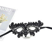 Load image into Gallery viewer, Women Hollow Lace Masquerade Face Mask Sexy Cosplay Prom Party Props Costume Halloween Masquerade Mask Nightclub Queen Eye Mask