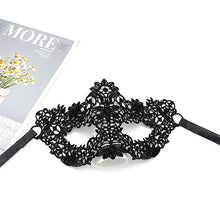 Load image into Gallery viewer, Women Hollow Lace Masquerade Face Mask Sexy Cosplay Prom Party Props Costume Halloween Masquerade Mask Nightclub Queen Eye Mask