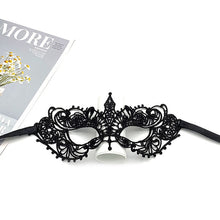 Load image into Gallery viewer, Women Hollow Lace Masquerade Face Mask Sexy Cosplay Prom Party Props Costume Halloween Masquerade Mask Nightclub Queen Eye Mask