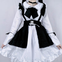 Load image into Gallery viewer, Women Maid Outfit Lolita Cosplay Cute Sexy Erotic Kawaii Cafe Costume Black White Men Uniform Apron Dress Cute Bowknot Mucama