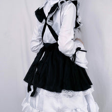 Load image into Gallery viewer, Women Maid Outfit Lolita Cosplay Cute Sexy Erotic Kawaii Cafe Costume Black White Men Uniform Apron Dress Cute Bowknot Mucama