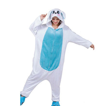 Load image into Gallery viewer, Women Pajamas Flannel Zippers Cartoon Kigurumi Onesie For Adult Men Animal One-Piece Pijamas Girls Cosplay Costume XXL 180-200CM