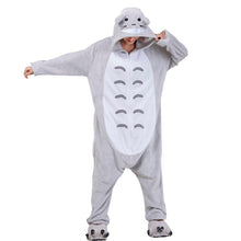 Load image into Gallery viewer, Women Pajamas Flannel Zippers Cartoon Kigurumi Onesie For Adult Men Animal One-Piece Pijamas Girls Cosplay Costume XXL 180-200CM