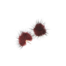 Load image into Gallery viewer, Women's Fashion Furry Fluffy Ball Stud Earrings Girls Trendy Sweet Jewelry women accessories