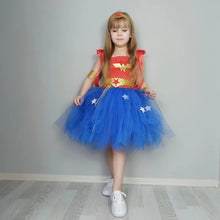 Load image into Gallery viewer, Wonder Girl Costume Dress Superhero Costume Children Halloween Costume for Kids