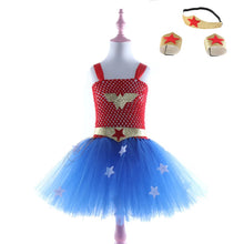 Load image into Gallery viewer, Wonder Girl Costume Dress Superhero Costume Children Halloween Costume for Kids