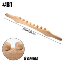 Load image into Gallery viewer, Wooden Scraping Stick Muscle Relaxation Massage Tool for Back Shoulder Neck Waist Leg Lymphatic Drainage Guasha Massage Therapy