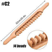 Load image into Gallery viewer, Wooden Scraping Stick Muscle Relaxation Massage Tool for Back Shoulder Neck Waist Leg Lymphatic Drainage Guasha Massage Therapy