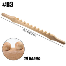 Load image into Gallery viewer, Wooden Scraping Stick Muscle Relaxation Massage Tool for Back Shoulder Neck Waist Leg Lymphatic Drainage Guasha Massage Therapy