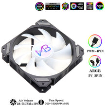 Load image into Gallery viewer, Cooling Fan For Computer Case CPU Cooling Cooler Ventilador 12V DC Adjust Fan Speed