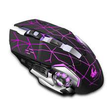Load image into Gallery viewer, Wireless Gaming Mouse Rechargeable Silent LED Backlit USB Optical Ergonomic Gaming Mouse LOL Mice Surfing Gamer Mouse For PC