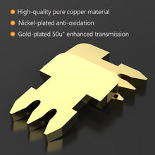 Load image into Gallery viewer, xintylink CAT8 CAT7 CAT6A rj45 connector 50U RJ 45 ethernet cable plug network SFTP FTP shielded jack 1.5mm hole pass through