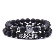 Load image into Gallery viewer, Owl Bracelet Jewelry Stone Bracelets Men Women Pulseira Masculina Feminina Bileklik Pulseras Mujer Bijoux Armband set