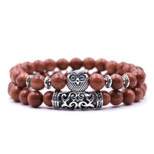 Load image into Gallery viewer, Owl Bracelet Jewelry Stone Bracelets Men Women Pulseira Masculina Feminina Bileklik Pulseras Mujer Bijoux Armband set