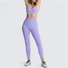 Load image into Gallery viewer, Yoga Sets Women's Leggings + Bras Woman Gym Clothing Sports Suits