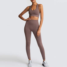 Load image into Gallery viewer, Yoga Sets Women's Leggings + Bras Woman Gym Clothing Sports Suits