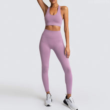 Load image into Gallery viewer, Yoga Sets Women's Leggings + Bras Woman Gym Clothing Sports Suits