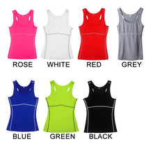 Load image into Gallery viewer, Yoga Shirt Running Quick Dry Vest High elasticity Tight fitting Women