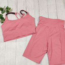 Load image into Gallery viewer, Yoga Bra Shorts 2 Piece Sets Workout Clothes Spandex For Women