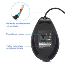 Load image into Gallery viewer, Gaming Mouse Wired RGB Ergonomic USB Wired Mouse Programmable Laser Mice 10000 DPI for Gamer joysticks C18