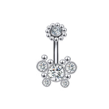 Load image into Gallery viewer, 16G Butterfly Navel Belly Piercing Stainless Steel Belly Button Ring Women Colorful Crystal Butterfly Sexy Body Piercing Gift