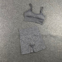 Load image into Gallery viewer, Yoga Bra Crop top Sport Bra Workout Outfit Seamless Polyester Gym Set