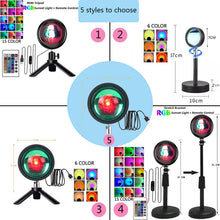 Load image into Gallery viewer, Lamp Rainbow Atmosphere Led Night Light Sunset Light For Home Bedroom Background Wall USB Table Lamp