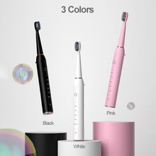 Load image into Gallery viewer, Electric Toothbrushes For Adults With 4 Brush Heads 5 Modes Rechargeable Powerful Whitening Toothbr