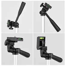 Load image into Gallery viewer, Mini Desktop Tripod Stand Aluminum Alloy 1/4 Inch Screw 21cm-65cm Adjustable Height With Remote Shu