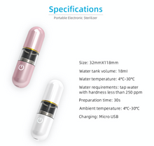 Load image into Gallery viewer, Electrolytic ozone sterilizer disinfection machine sterilization and deodorization small portable bacteria to remove pesticide residues