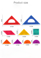Load image into Gallery viewer, Magnetic jigsaw puzzle 9 Qiao board geometry assembly DIY for children's toy gifts